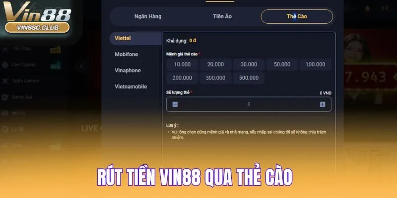 Có cách rút thưởng từ nhà cái qua thẻ cào